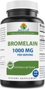 Brieofood Bromelain 1000mg per servering 240 tabletter - Proteolytisk fordøjelsesenzymer - understøtter sund fordøjelse, fælles sundhed, næringsstof Absorption