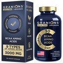 Essentielle aminosyrer Supplement for mænd og kvinder - Alle 9 BCAAs EAA Kosttilskud Formel - Leucin Aminosyre, Lysin, Tryptophan, Advanced Amino Complex - 120 Vegan kapsler