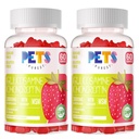 Kæledyr Purest Glucosamin Chondroitin Gummies med MSM & Elderberry Extra Strength - Fælles støtte, Antioxidant immunforsvar supplement til voksne, mænd & kvinder. (2 Pack) Jordbær