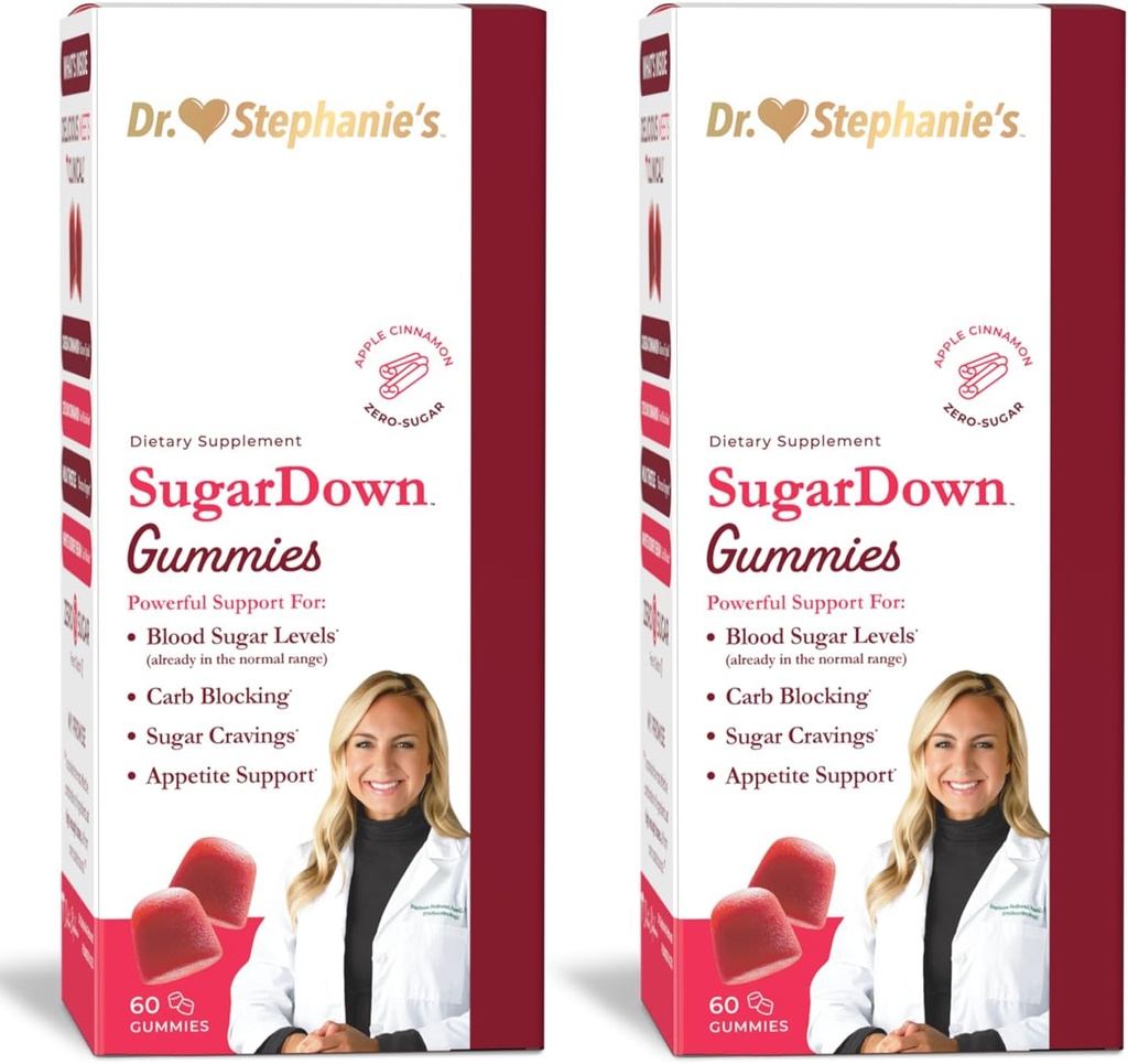 Dr. Stephanie 's SugarDown Gummies - 2 Pack - Ceylon & Cassia Kanel Supplement