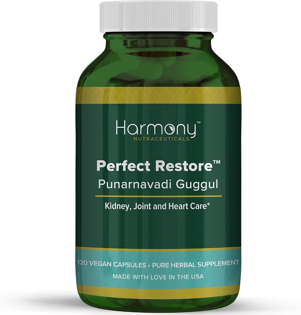 Punarnavadi Guggul Perfekt Gendannelse Dr. Gummans Kliniske Grade Højeste Potens Maksimal Styrke Harmony Nutracatives 120 Veganske Kapsler