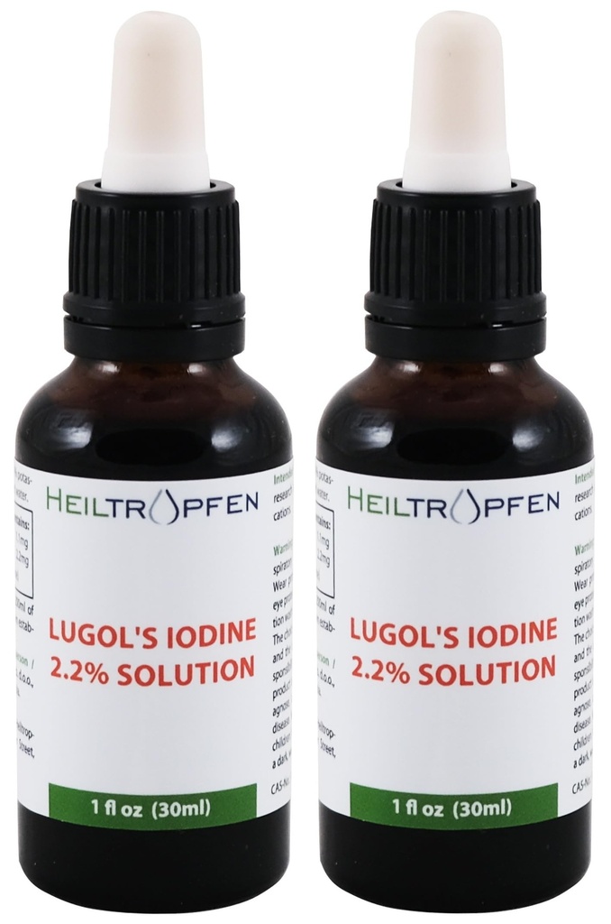 2, 2% Lugol 's Jod Solution 2x1 Fl Oz - 2x30 ml