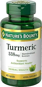 Natures Bounty Gurmeric 538 mg Standardized Extract, 45 Greve (pakke med 2)