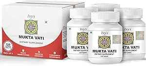 Ivy 's Mukta Vati Ayurvedic Herbal Supplement - pakke med 4