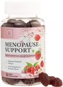 Menopause Kosttilskud til kvinder Gummies - Menopause Relief Gummy, Komplet Natural Mild Hedeture & Night Sweats Support, Multi- Benefit Support for Balance & Energy, Gluten- Free - 60 Gummies