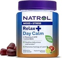 Natrol Mood + Stress Slap af + dag rolig gummier for lejlighedsvis stress, Tropical Fruit Punch, 60 Greve, 60 Day Supply