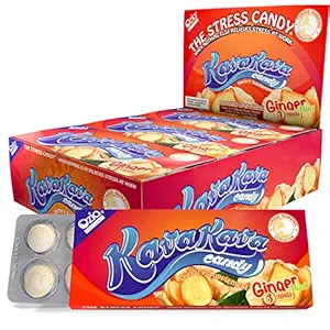 Kava Kava Candy - 8 Kava Candies Per Pack, Kava Extract Stress Relief Supplement, Natural Kava Root Chill Happy Pill, Encourages Positive Mood - Ginger Mint Flavor, 1 Box (12 pakker)