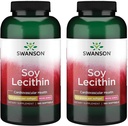 Swanson Premium Brand Soy Lecithin Ikke- GMO 1, 2 g 180 Sgels 2 Pack