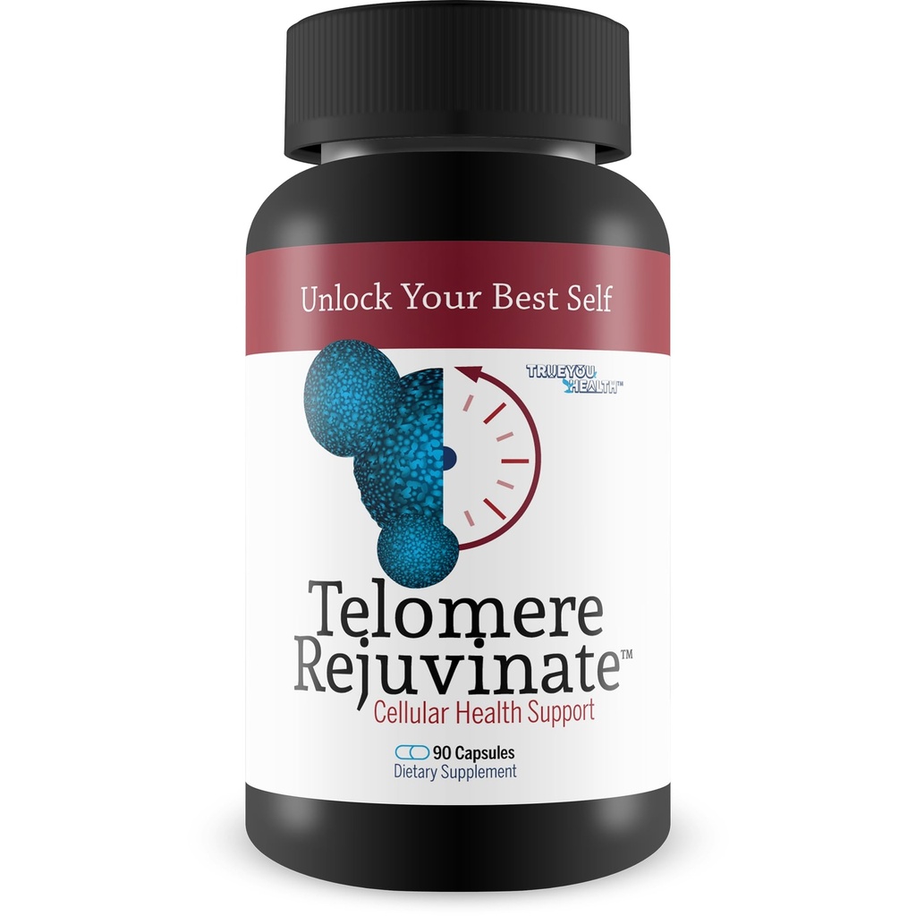 Telomere Rejuvinate - vores bedste Telomere Support for Telomere Længde - Telomere Kosttilskud til Længere Telomeres Anti Aging - Telomere Lengering Kosttilskud - Nad Supplement Powder Cap