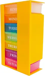 Rejse Pill Organizer Box, 3 gange om dagen, AM PM Daily Pill Organizer Dispenser Reminder, Medication Case Planner Portable til pung medicin Vitamin, tillæg, opbevaring Container