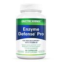 Enzyme Science Enzyme Defense Pro, 60 Capsules- Immunity Support - Formuleret med vitamin D3, L- Lysin, Calcium, og Protease- Enzyme fordøjelsesstøtte -immunsystem
