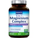 Innate Vitality Magnesium Complex 6-in-1, 1160mg Per Serving, Rest & Digestion, Magnesium Glycinate & Citrate, High Absorption, 120 Vegan Capsules