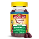 Nature Lavet avancerede Multivitamin Gummies for voksne, kvinders og mænds Multivitamin Gummies med Magnesium Citrate, Calcium & B Vitaminer, daglig support, 90 Gummies, 30 dages forsyning