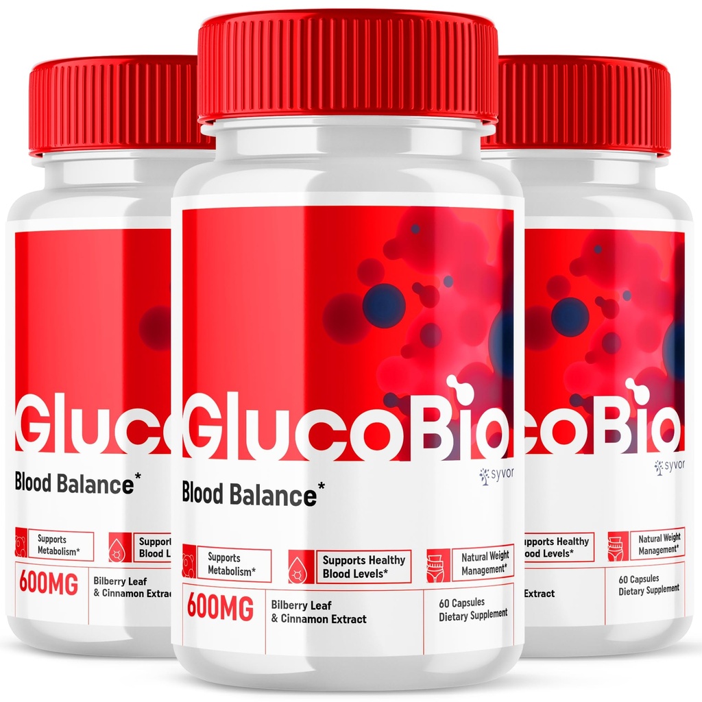 (3 Pack) Glucobio kapsler, Gluco Bio Advanced Glyco Support Formel Pills, Glucobio Extra Strength Supplement, Glucobio naturlige ingredienser Glycogen Support, Gluco Bio Glycogen Anmeldelser (180 Kapsler)