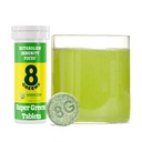 8Greens Supergreens Tablets Б124; Super Green Powder Superfood Tablet, Metabolisme Immunitet & Focus, Daily Green Effervescent Tablets, Organic: Aloe Vera, Spirulina, Chlorella, Lemon Lime, 10 Servere