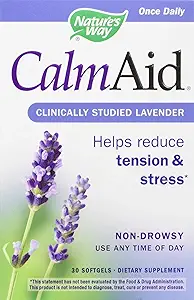 Nature 's Way Nature' s Way Calmaid, Non- døsighed, Klinisk Studerede Lavendel supplement Hjælper Reducere spænding / stress, 30 Greve (Pack of 12)