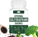 900MG Liposomal Sulforaphane Supplement Broccoli ekstrakt, Levertilskud til antioxidant, fordøjelse, cellular sundhed 60 kapsler