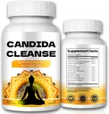 Candida Cleanse - Gut & Colon Support, Advanced Formel - Oregano Leaf, Wormwood, Black Walnut, Captac Acid