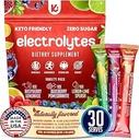 Keppi Electrolytes Powder Packets Assorted Flavors 30 Servings – No Sugar Hydration Supplement with Potassium, Magnesium, Sodium – Keto, Vegan, Fasting-Friendly, Zero Calorie Hydration Packets