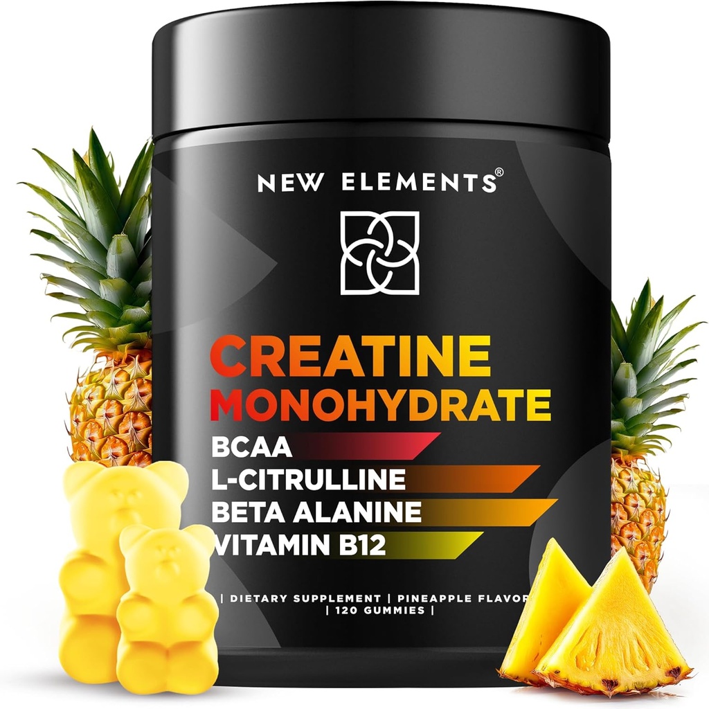 Creatine monohydrat Gummies 5mg med BCAA L- Citrullin Beta alanine & vitamin B12 Budd124; Den ultimative energi booster