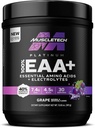 MuscleTech Platinum Essential Aminosyrer tillæg med elektrolyter, Grape - Pre- Workout Powder for Energy, Muscle Growth & Strength Builder - EAA Complex for mænd og kvinder - 30 Servering