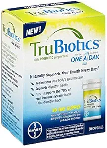 TruBiotics Daily Probiotic, 30 kapsler - Gluten Free, Soy Free fordøjelsesfremmende + immunforsvar Support for mænd og kvinder (pakke med 6)