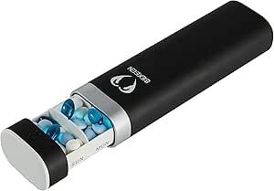 Pill Box 7 Dag - Stilfuld Pill Case Rejser Ugentlig Pill Organizer Cute Pill Holder til hjem & Work Travel Pill Box Container Transportable Daily Pill Organizer for Vitamin Supplement Temmelig Pill Dispenser