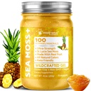 WELLENess LALSRX Irish Sea Moss Gel Raw - Fremstillede Superfood Seamoss Gel - Ananas Arv, Vitamin og Mineral- Rich fra Pristine Caribbean Waters, Immun og fordøjelsessygdomme support - 10 oz.