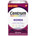 Centrum Multivitamin til kvinder, Multivitamin / Multimineral tillæg med jern, vitamin D3, B Vitamin og antioxidant Vitamin C og E, Gluten fri, non-GMO ingredienser - 120 Tæl