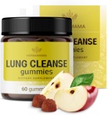 HERBAMAMA Lung Detox Gummies - Herbal Complex med champignon Blend for Lung Cleanse - Vegan, Non- GMO Respiratory Support Supplement - 60 pectin- baseret apple- smag tygge
