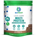 BioTrust Low Carb Protein Powder - Lækker Whey & Casein Blend fra Grass- Fed Hormone Free Cows - Ikke GMO, Gluten Free (Chokolade)