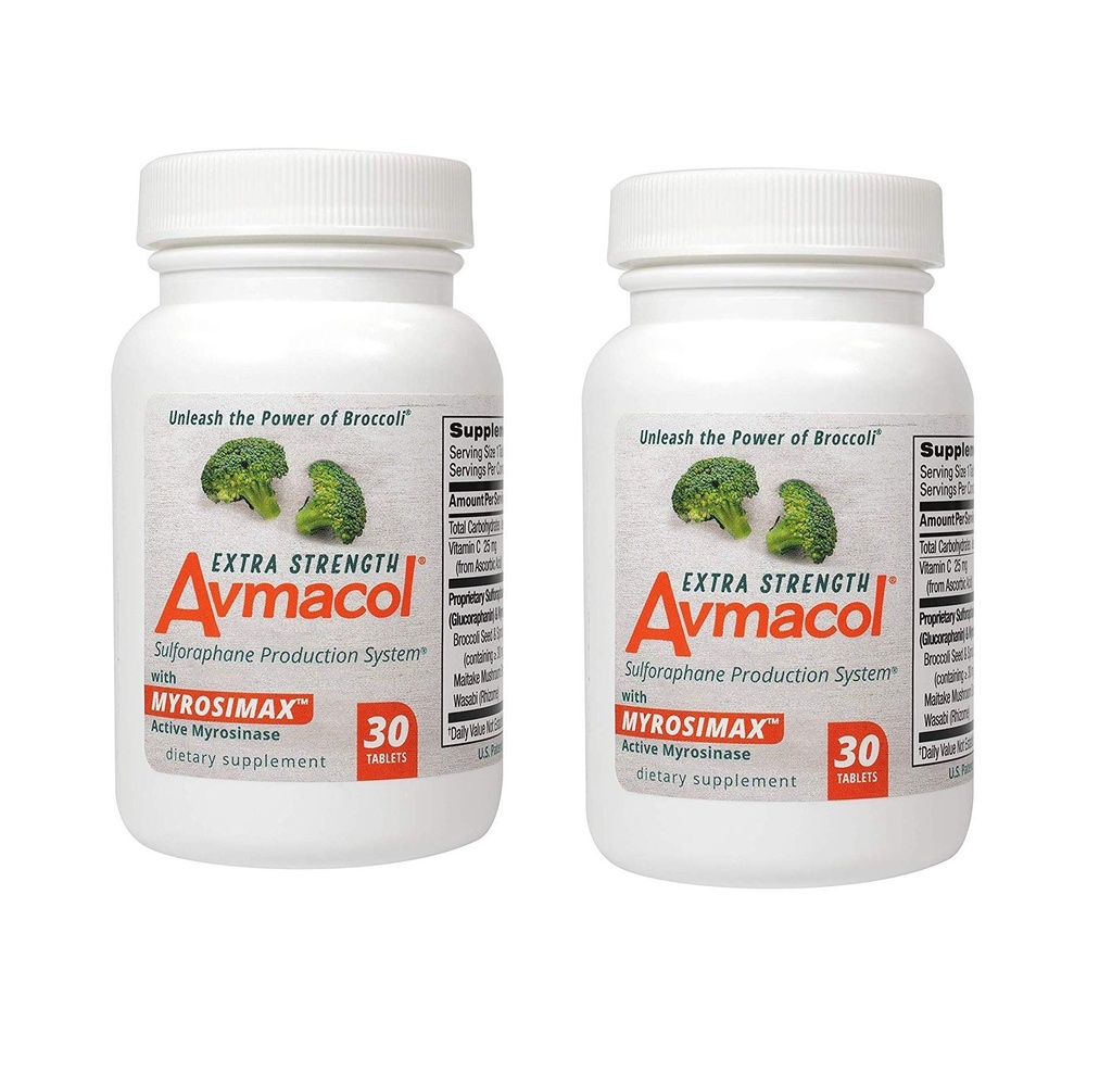 Avmacol Extra Strength Sulforaphane produktionssystem til immunforsvar, 60 tabletter