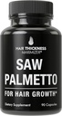 Så Palmetto for hårmænd og kvinder. Saw Palmetto Supplement til støtte hår styrke & tykkelse. Ikke- GMO og Gluten Free Casples