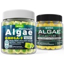 Alger Omega 3 Gummies + Marine Algae Calcium Gummies Bundle