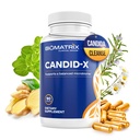 BioMatrix Candid- X Gut Cleanse med Berberine, Oregano, natriumcaprylat, kamille, ingefær, PAU D 'arco, fordøjelsestillæg for mænd og kvinder
