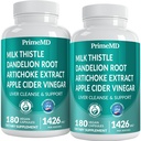 32-in-1 Lever rense Detox og reparation med mælk tidsel, Silymarin, Artichoke Extract, Beetroot Powder - Galleblære supplement med aktiv lever sundhed formel - 1426mg (180ct, pakke af 2)