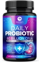 Probiotika 60 Millioner CFU - 10 Strops + fordøjelsesenzymer & Prebiotika - Bedste Probiotika for kvinder & mænd, understøtter immunforsvar, Gut sundhed, lejlighedsvis obstipation, Diarré, Gas & Bloating - 60 Kapsler