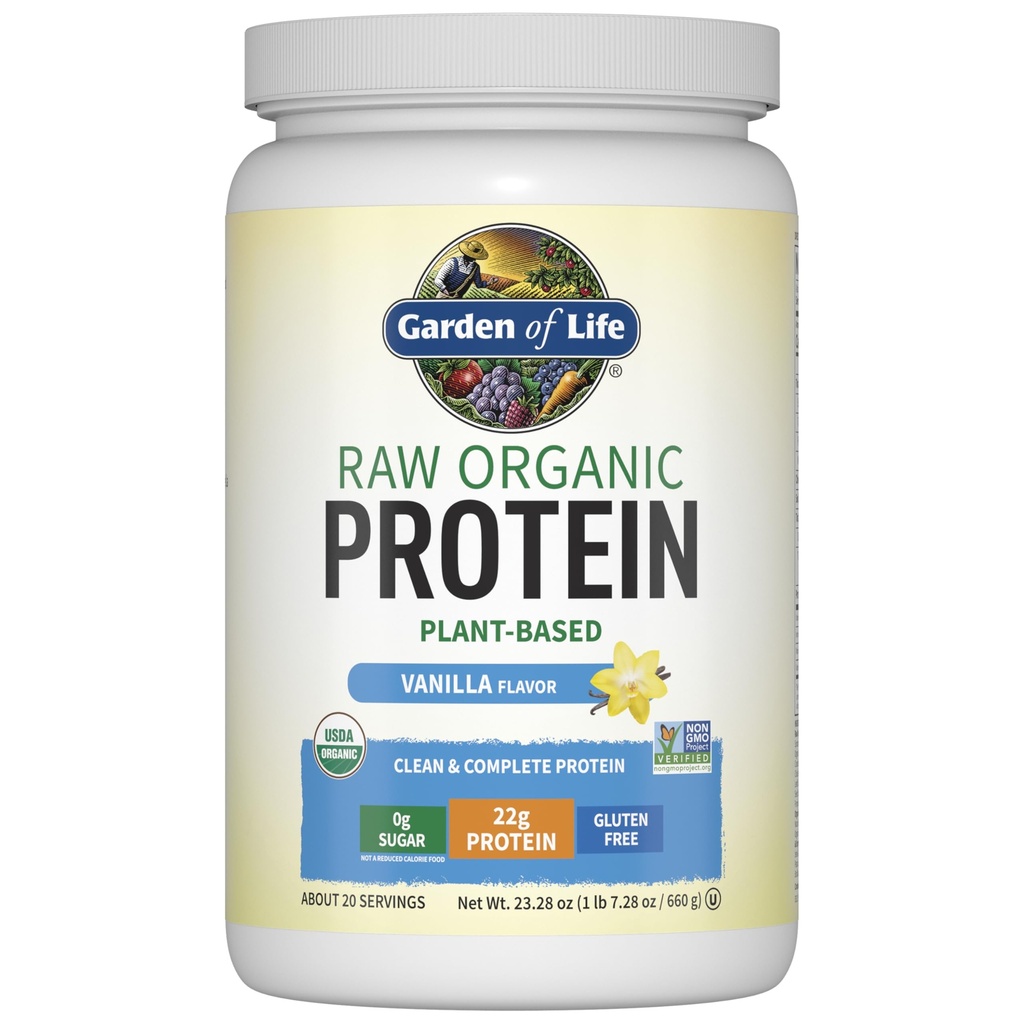 Have of Life Protein Powder, Vegan Protein Powder, BCAA, Probiotika & fordøjelsesenzymer, Gluten & Lactose Free, Vanilla, 1,5 LB