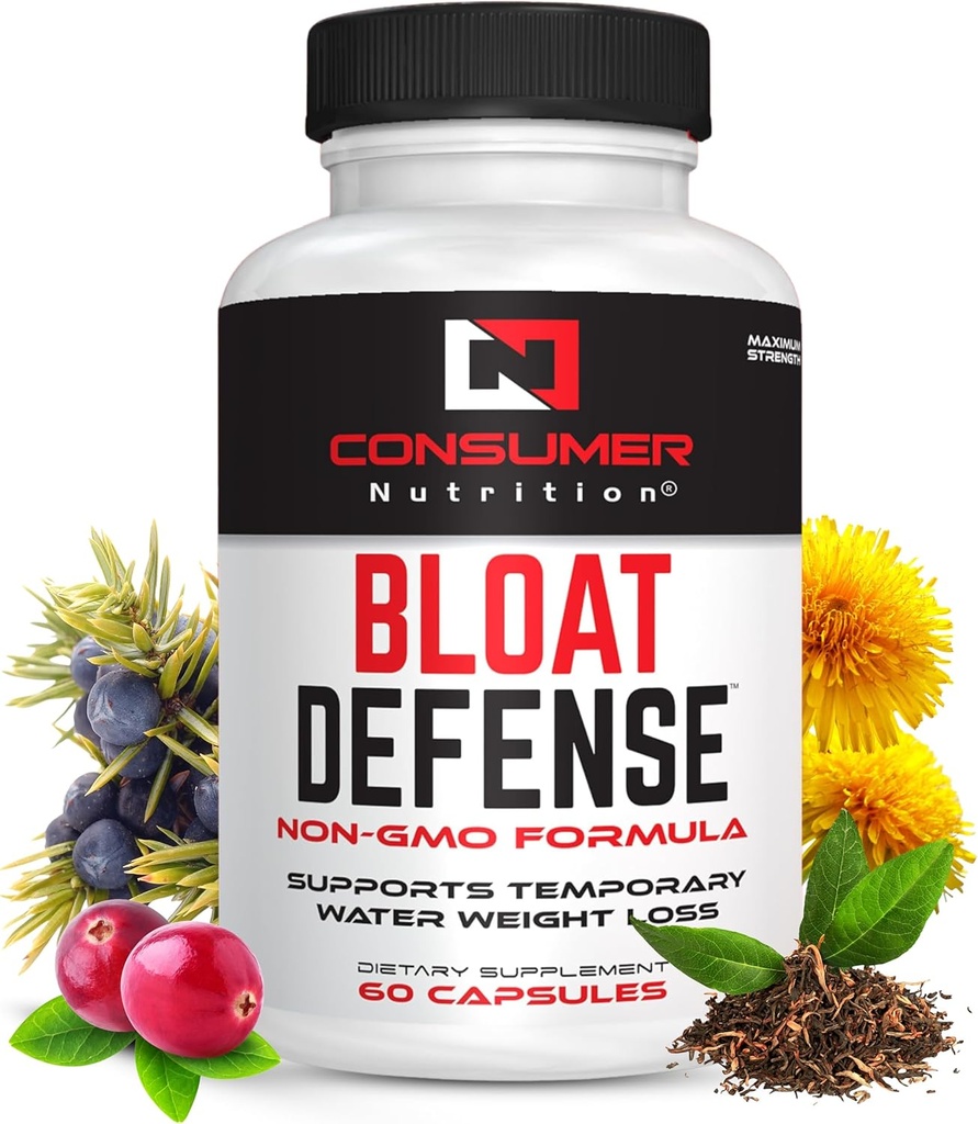 Diuretiske piller Vand Flush Maksimum Styrke - vand retention og vand væk piller til kvinder & mænd med Apple Cider Vincils, & Mælkebøtte Leaf til bloating 60 kapsler