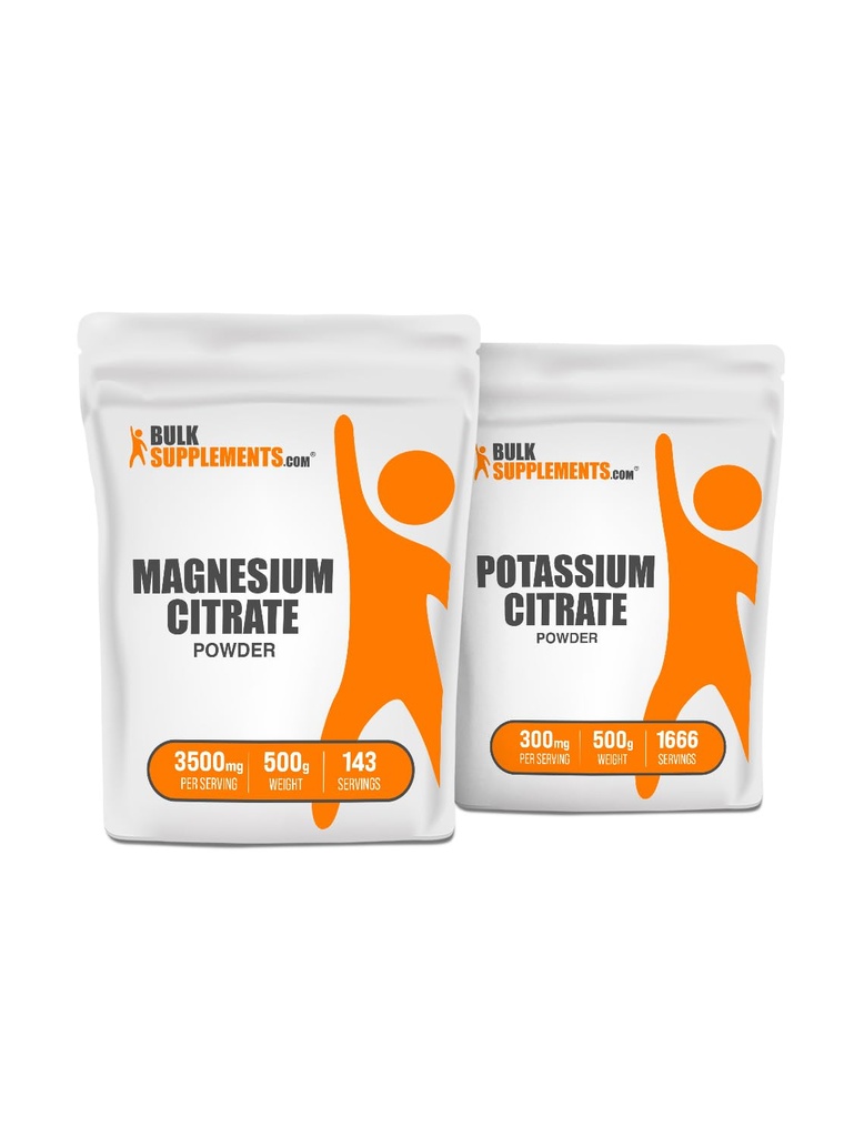Magnesium Citrate 500g + Kalium Citrate 500g Bundle
