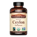 Ceylon Cinnamon Shop Organic Cylon Cinnamon (100% certificeret) Supplement, 180 kapsler, 3 måneders forsyning