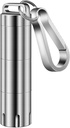 TISUR Titanium lille pillholder Keychain, Portable pill sag Vandtæt Pocket Pill Box Container Carrier til at holde piller, vitaminer, fiskeolie, Kosttilskud