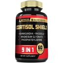9in1 Cortisol Shield - Ashwagandha & Magnesium Glycinate, Rhodiola, Phosphatidylserin, L- Theanine, Licorice Root, St. John 's Wort, Lions Mane - Mind & Mood, Rastful Night Support - 60 Kapsler