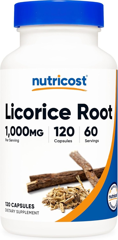 Nutricost Lakrids Root 500mg, 120 kapsler - Non- GMO, Gluten Free