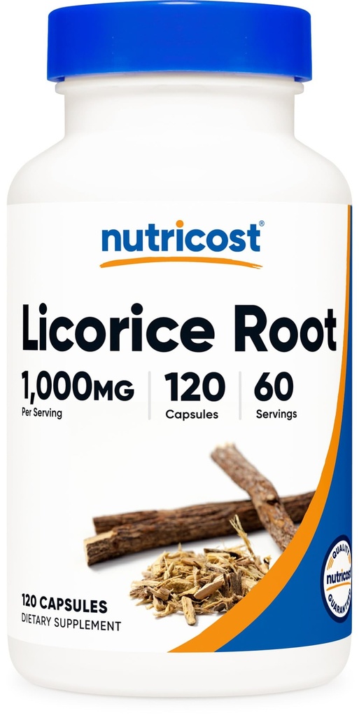 Nutricost Lakrids Root 500mg, 120 kapsler - Non- GMO, Gluten Free