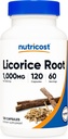 Nutricost Lakrids Root 500mg, 120 kapsler - Non- GMO, Gluten Free