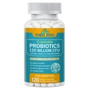 Probiotika 120 Millioner CFU-36 Stammer + Organic Prebiotics + Natural Whole Food Supplement for Ultimate Gut Health Support - 120 Softgels, 60 dages forsyning