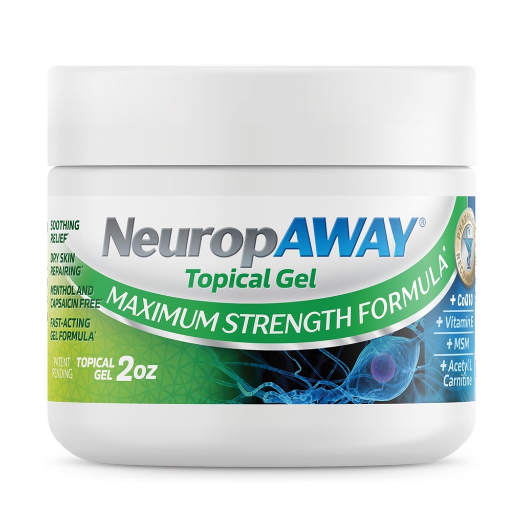 NeuropAWAY ® Maximum Strength Gel, for Nerve ubehag, Burning, Tingling, og Numbness 2oz
