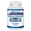 Arazo Nutrition Premium L Arginin - 1340mg nitrogenoxid booster med L- Citrullin & essentielle aminosyrer til muskel Gain og energi - kraftfuld NO Booster til at træne længere og hårdere - 60 kapsler