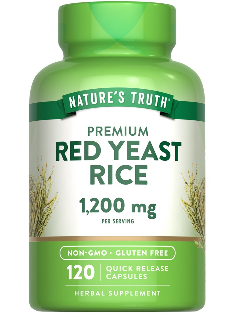 Nature 's Truth Red Yeast Rice Kapsler 1200 mg